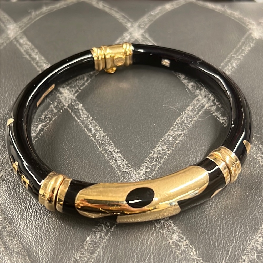 La nouvelle bague 18k and enamel bracelet - Picture 3 of 8